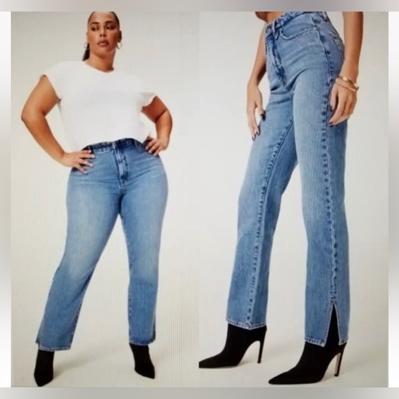 Good American Jeans “Good Boy” Jean Pants 6/28 BRAND NWT AUTHENTIC NWT / NEW - Picture 2 of 16